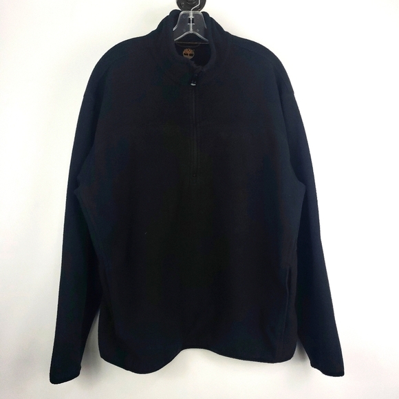 Timberland Black Half Zip Fleece Pullover XL‎ - Picture 1 of 6